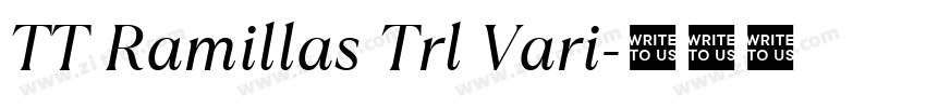 TT Ramillas Trl Vari字体转换